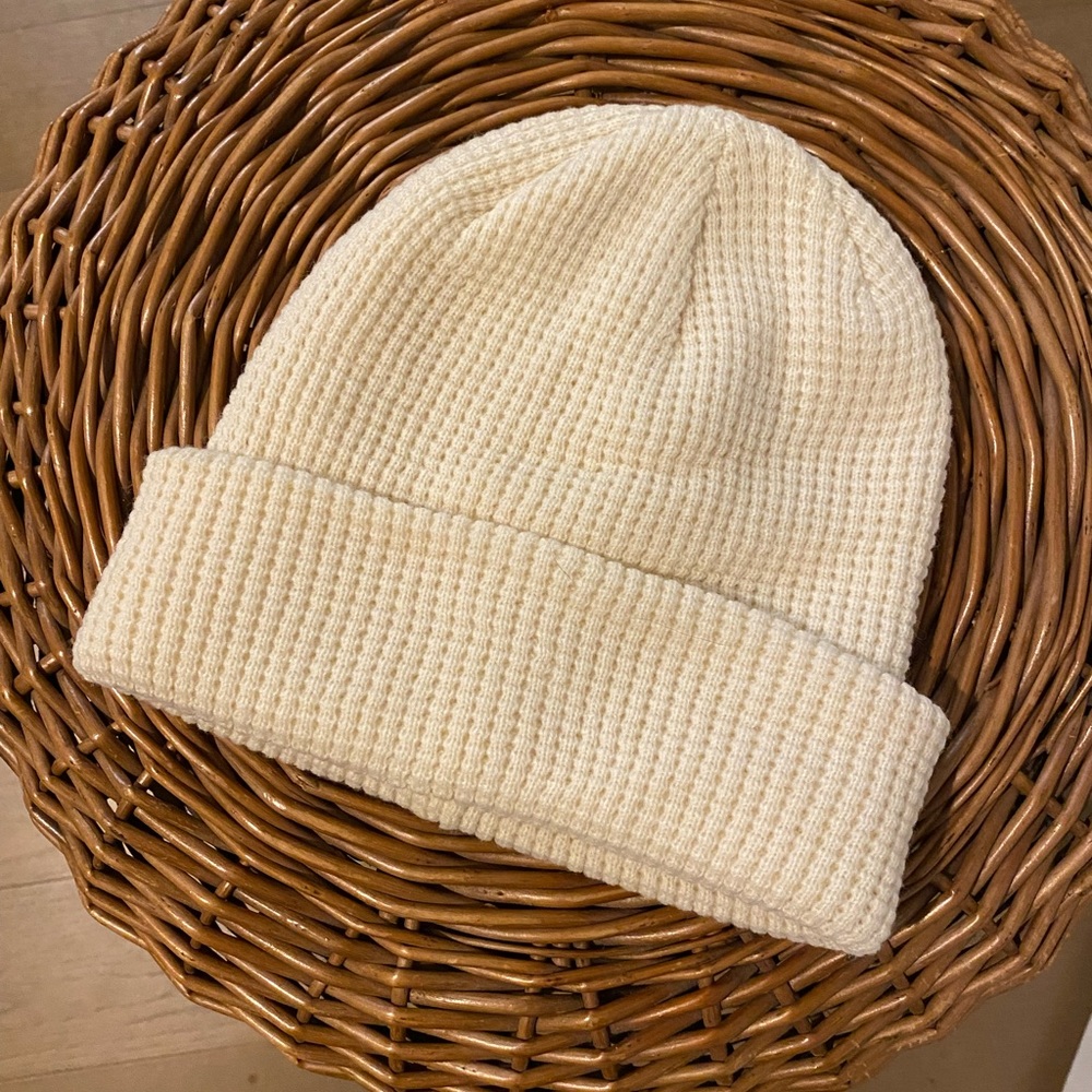 Never Worn: Knit Cream Beanie from Urban Outfitters